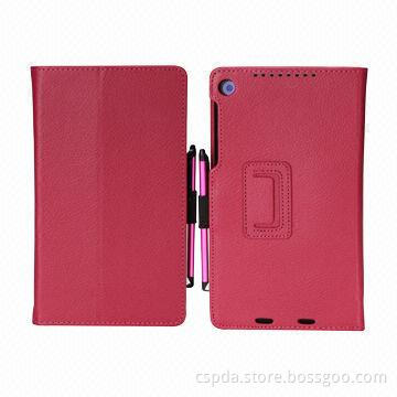 Folio Back Stand Leather Cases for Google Nexus 7 2nd Generation, Various Colors Available
